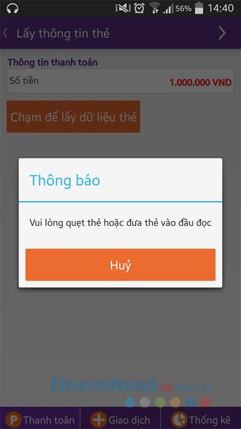 Lấy thông tin thẻ