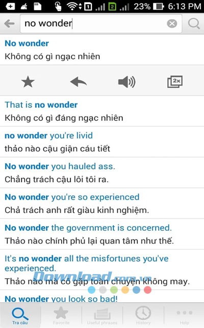 Tra câu cho Windows Phone