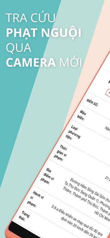 Tra cứu phạt nguội qua camera