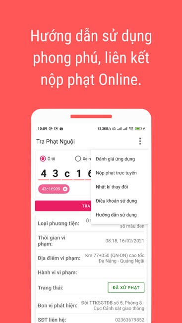 Hỗ trợ nộp phạt online
