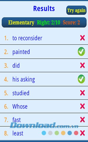Trắc nghiệm tiếng Anh for Android