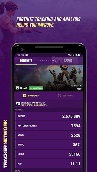 Theo dõi và phân tích các thông số trong game Fortnite của từng người chơi