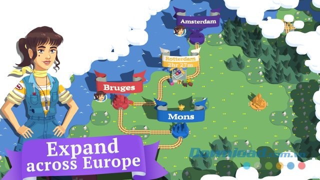 Thu thập các viên gạch để mở rộng hệ thống ray