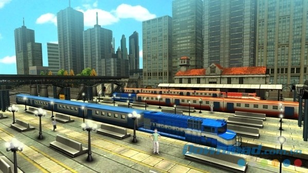 Thiết kế đồ họa 3D sống động của Train Racing Games 3D cho Android