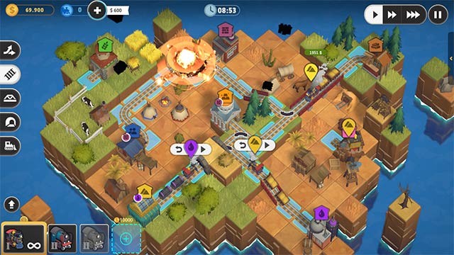 Thiết kế level và chinh phục các thử thách xe lửa trong Train Valley Origin