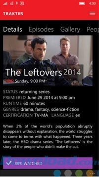 Thông tin chi tiết về từng phần