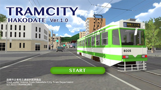 Tramcity Hakodate giả lập công việc lái xe điện ở thành phố Hakodate, Hokkaido, Nhật Bản