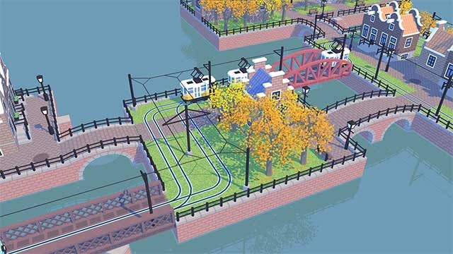 Tự doi kết hợp các ô và tạo ra một thành phố nổi có các công trình độc đáo