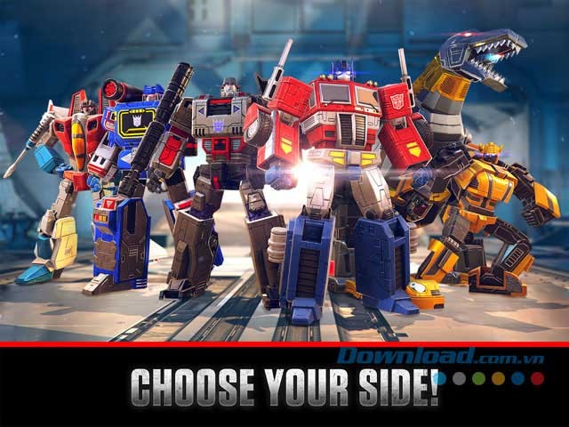 Lựa chọn phe chiến đấu trong game