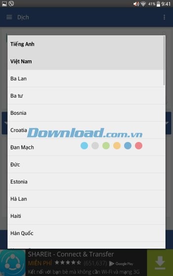 Translator hỗ trợ đa ngôn ngữ
