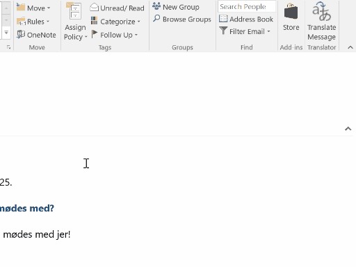 Sử dụng Translator trong Outlook trên Windows, Mac