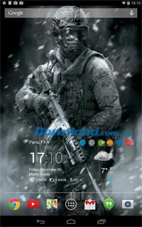 Transparent clock & world weather for Android