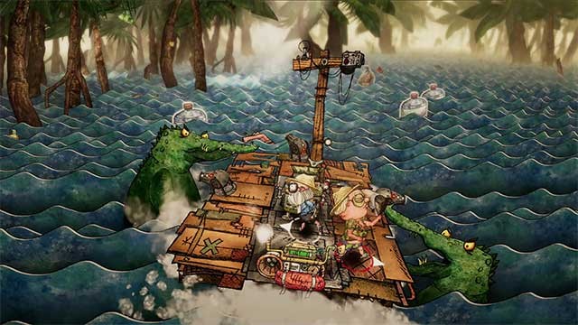 Trash Sailors là game phiêu lưu chèo thuyền trên đại dương rác thải