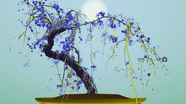 Thư giãn ngắm nhìn cây sinh trưởng tự động trong game Tree.Bonsai