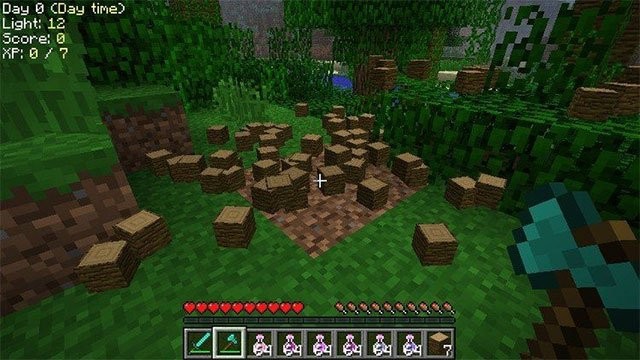 Mod chặt cây trong Minecraft