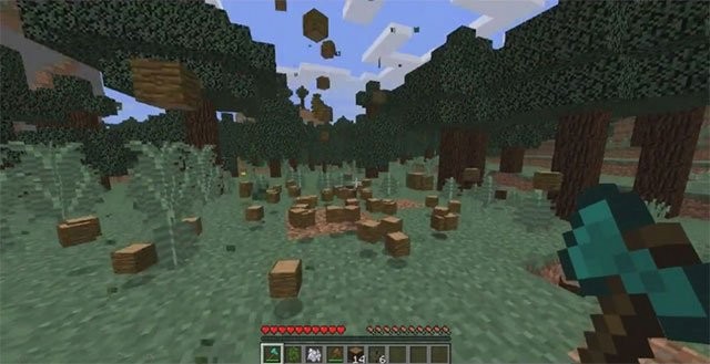 Sử dụng rìu để chặt cả cây