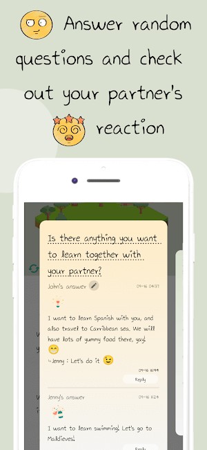 Trả lời các câu hỏi ngẫu nhiên và xem phản ứng của đối phương