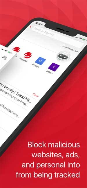 Trend Micro Mobile Security cho iOS chặn quảng cáo