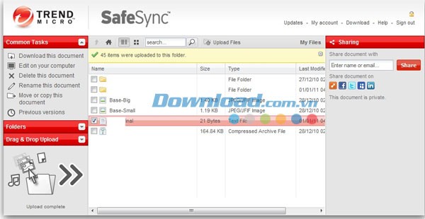 Trend Micro SafeSync for Mac
