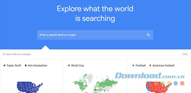 Google Trend giúp bạn khám phá những gì mà cả thế giới đang tìm kiếm