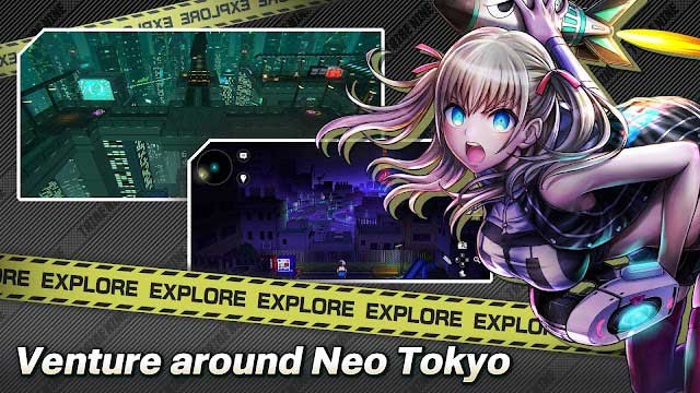 Khám phá khắp thành phố đen tối Neo Tokyo