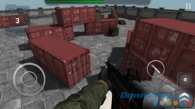 Ngắm bắn từ trên cao để phát hiện địch ẩn nấp