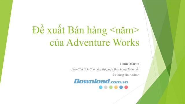 Trình bày chiến lược bán hàng