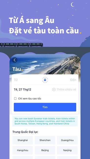 Đặt vé tadu trên toàn cầu