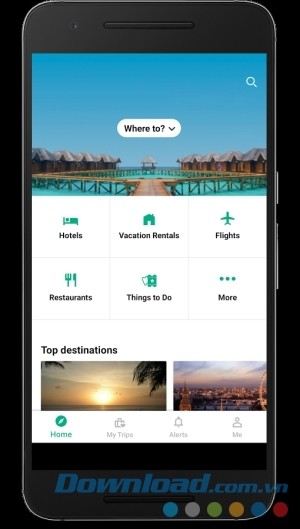 TripAdvisor cho Android hướng dẫn du lịch
