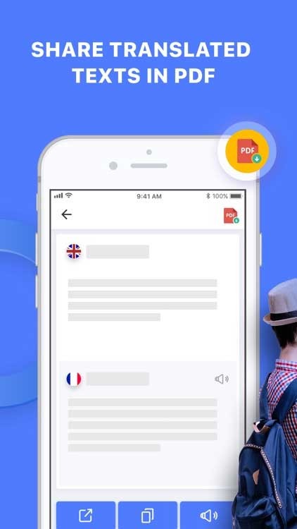 Triplens cho phép bạn chia sẻ bản dịch với định dạng PDF