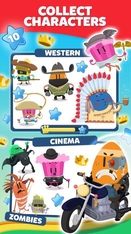 Thu thập tất cả các nhân vật trong game