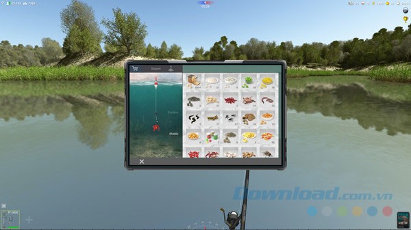 Hàng trăm loại mồi câu