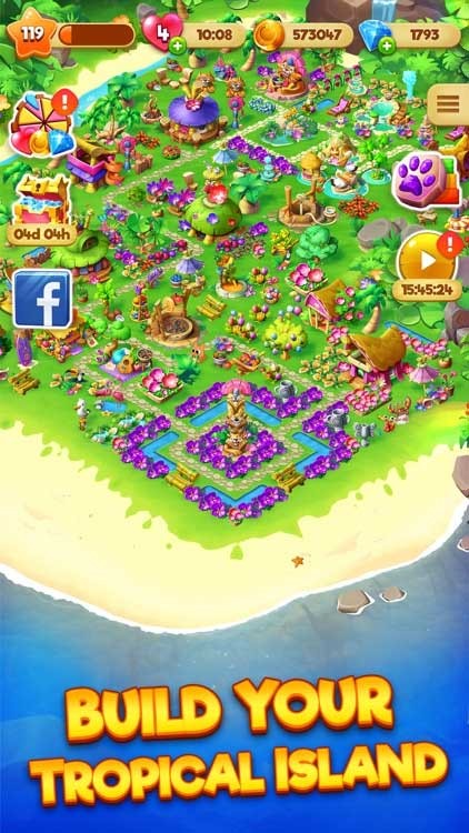 Giúp gia đình mèo Tropicats xây dựng lại hòn đảo nhiệt đới