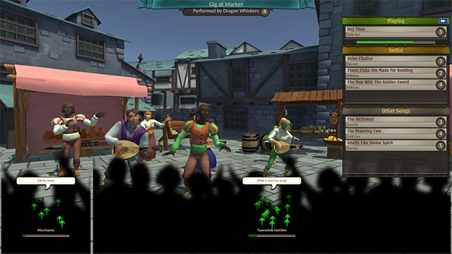 Lập kế hoạch biểu diễn tỉ mỉ cho gánh hát trong khi chơi Troubadours game