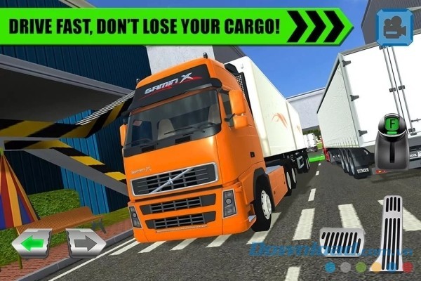 Lái xe nhanh nhưng đừng làm rơi hàng trong Truck Driver: Depot Parking Simulator cho Android