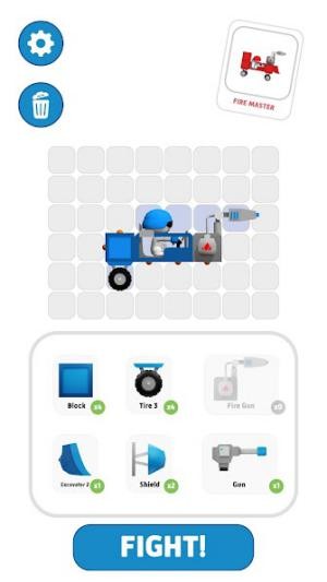 Chế tạo chiếc xe tải mạnh mẽ và độc đáo của bạn trong game Truck Wars