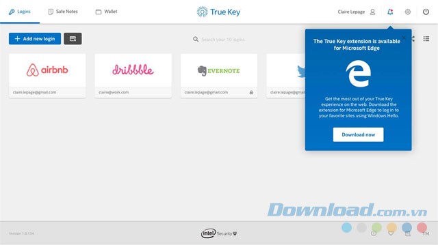 Quản lý mật khẩu với True Key