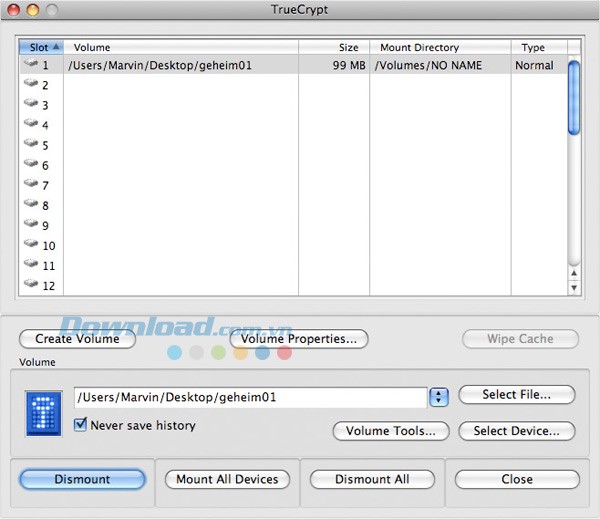 TrueCrypt for Mac