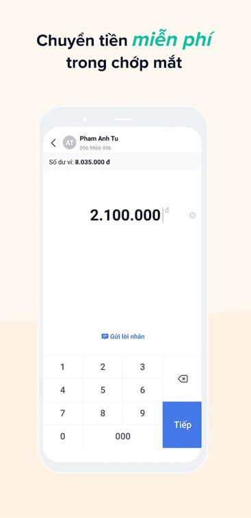 Chuyển tiền miễn phí