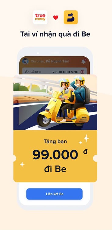 Nhận qua khi đi Be