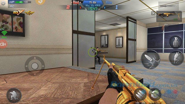 Giao diện chơi game Truy Kích Mobile