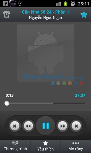 Giao diện nghe truyện ma Nguyễn Ngọc ngạn
