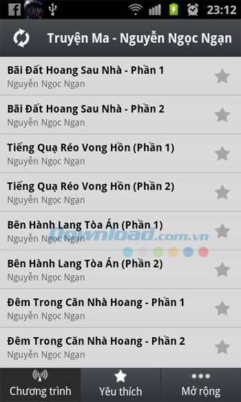 Danh sách truyện ma Nguyễn Ngọc ngạn