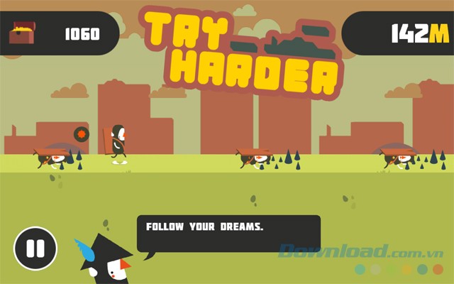 Bước qua cái xác của chính mình để tiến xa trong game chạy không ngừng nghỉ Try Harder