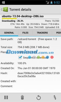 tTorrent Lite for Android