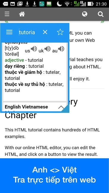 Từ điển Anh Việt trực tuyến