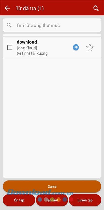 Từ vựng đã tra
