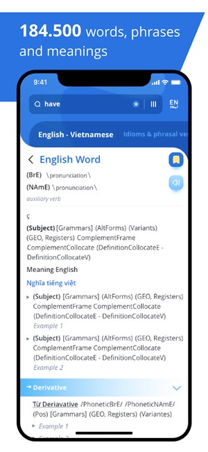 Hơn 184.500 từ, cụm từ