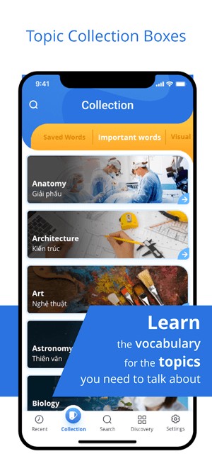 Hỗ trợ từ vựng chuyên ngành