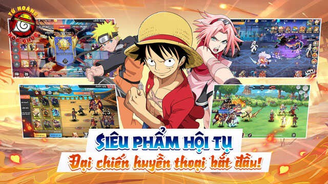 Hệ thống nhân vật chủ đề One Piece, Naruto đa dạng